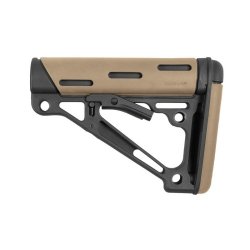 Hogue AR15 Overmolded collapsible buttstock rubber mil spec FDE