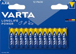 Varta Longlife Power AAA 12-pack