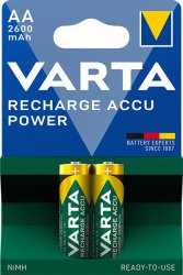 Varta Laddbart Power AA2600 2-pack
