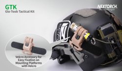 Nextorch taktiskt kit för GLO-TOOB ljusstav, svart