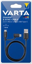 Varta Kabel 2in1 Micro USB/ Type C