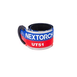 Nextorch UT51 blinkade armband 150mah laddbart röd/blå
