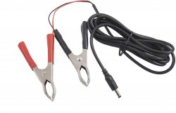 UOVision rak strömkabel, 12V & 6V med stora batteriklämmor