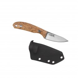 Casström Safari Mini Hunter kniv i stabiliserad masurbjörk, slida i Kydex