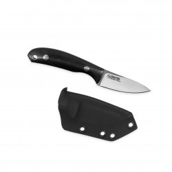 Casström Safari Mini Hunter kniv i Svart G10, slida i Kydex