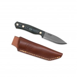 Casström No.8 SFK kniv i grön micarta, slida i läder