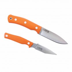 Casström Hunters combo kniv set med No. 10 & Swedish Field Dresser i orange G10