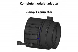 Rusan Modular adapter clamp för 57mm obj