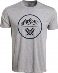 Vortex Men's Three Peaks Short Sleeve T-Shirt Grey Heather