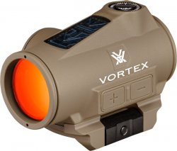 Vortex Crossfire II 2 MOA Solar Red Dot Tan