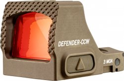 Vortex Defender-CCW Red Dot 3 MOA Auto shutoff Tan