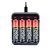 Tipsun 1.5V AA Uppladdningsbara Lithium-ion 4st batteri ink laddare, KIT