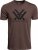 Vortex Men's Core Logo Short Sleeve T-Shirt Brown Heather