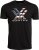Vortex Men's Stars and Stripes Short Sleeve T-Shirt Black