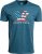 Vortex Men's Stars and Stripes Short Sleeve T-Shirt Steel Blue Heather|