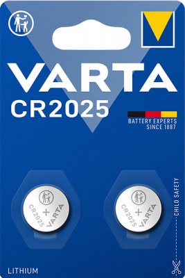 Varta Lithium knappcell CR2025 2-pack (10p/fp)