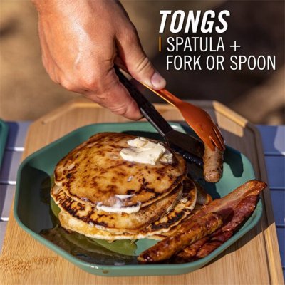 Gerber Compleat campingbestick sked/kniv,gaffel, sked, konservöppnare (Orange)