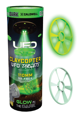 Caldwell Claycopter duvor UFO Glow 110 mm 50 pack