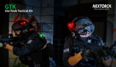 Nextorch taktiskt kit för GLO-TOOB ljusstav, svart *