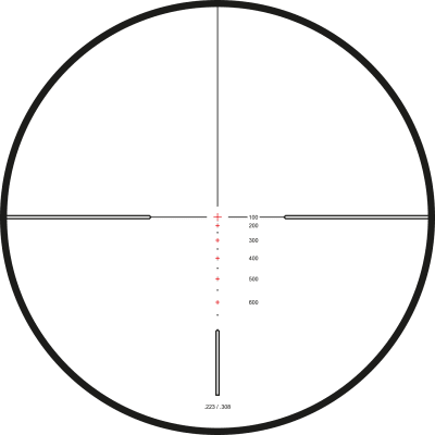 Hawke Vantage HD 30 SF 6-24x50 .223/.308 Marksman belyst