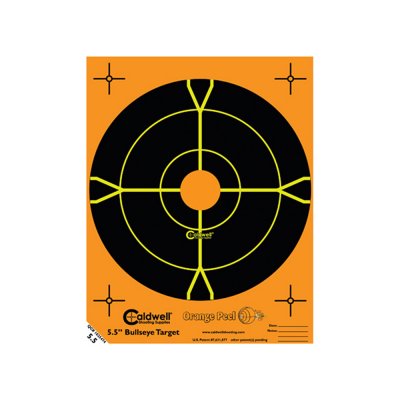 Caldwell Orange Peel 5,5" bulls-eye måltavla 10 ark, Demoprodukt