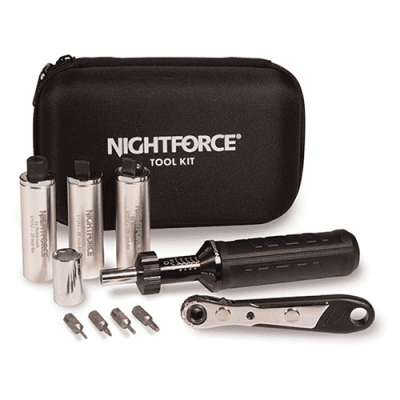 Nightforce Monteringsverktygssats (2-10in. Ib. driver, handle & 25, 68, 100 in. Ib.)