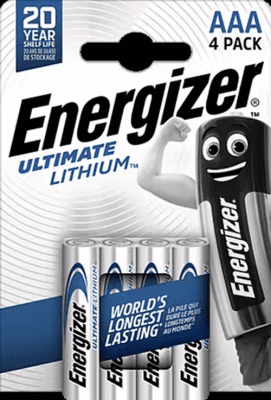 Batteri Energizer Lithium micro AAA 1,5v 4-pack
