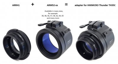 Rusan Reduceringsring HikMicro TH35C/TE19 passar både version 1 & 2 av TH35c