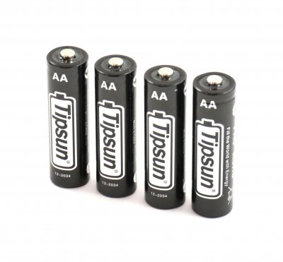 Tipsun AA-Lithium batterier 4-pack (Vanliga litium, ej uppladdningsbara)