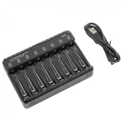 Tipsun Lithium-ion Laddare, 8 slots