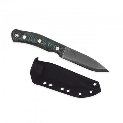 Casström No.10 SFK kniv i grön micarta & verktygsstål, slida i Kydex