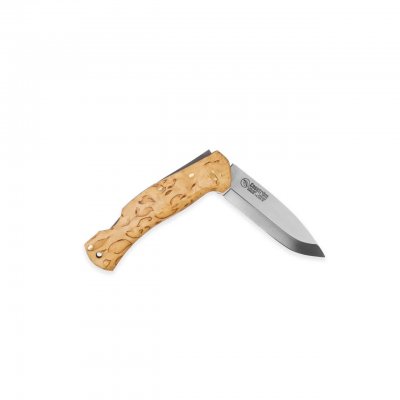 Casström Lars Fält Lock Back fällkniv i masurbjörk