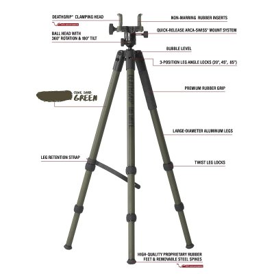 Bog Death Grip Infinite Tripod aluminium, Demoprodukt