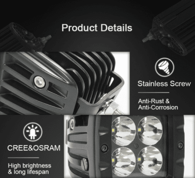 Up Tech Arbetsbelysning 80x80 40w Flod