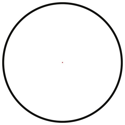 Hawke Frontier Rödpunktssikte 1x22 2 MOA Dot AIM (inkl hög QR "AR" & låg std weaverbas)