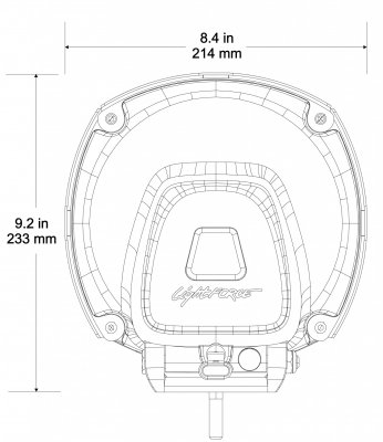 Lightforce Genesis extraljus 210 mm HID Fjärrljusbild 12/24 V 70 W 5000 °K *