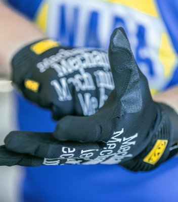 Mechanix Original svart med vit text,, stl. XL/10