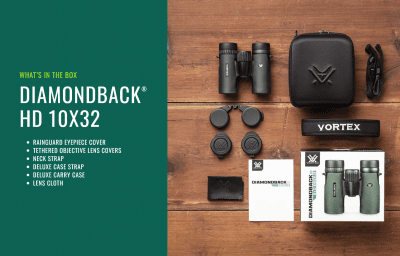 Vortex Diamondback HD 10x32 Inkl Deluxe binocase