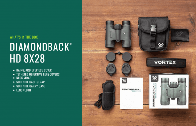 Vortex Diamondback HD 8x28 Inkl Soft binocase