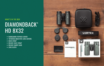 Vortex Diamondback HD 8x32 Inkl Deluxe binocase