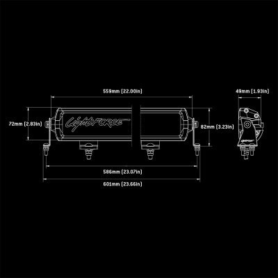Lightforce Viper Ledramp 20" dubbelrad