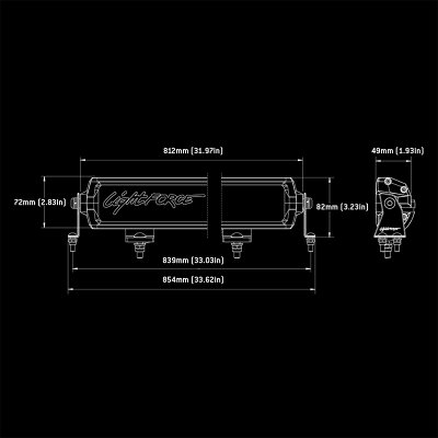 Lightforce Viper Ledramp 30" dubbelrad