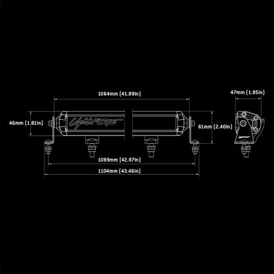 Lightforce Viper Ledramp 40" enkelrad