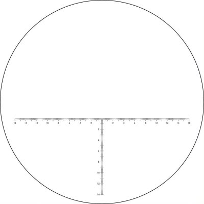 Vortex Viper HD, Okular med streckplatta (MRAD) För 85 mm