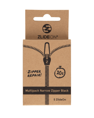 ZlideOn Multipack Tät dragkedja, Svart