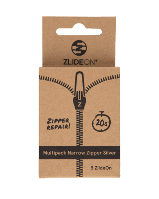 ZlideOn Multipack Tät dragkedja, Silver