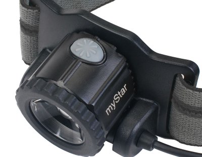 Nextorch Mystar 2.0 pannlampa svart, 760 lm uppladdningsbart batteri