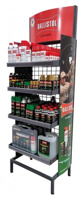 Ballistol Butiksdisplay Metall 185x60x40cm
