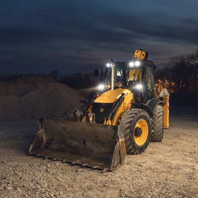 Wesem plogljus H4 Vänster monterad på traktor
