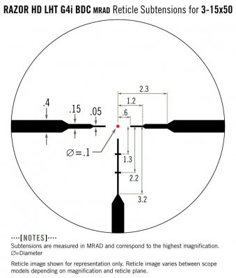 Vortex Razor HD LHT 3-15x50, riktm. G4i belyst MRAD